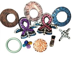 Lot of Miscellaneous Faux Gemstone Costume Jewelry PCS